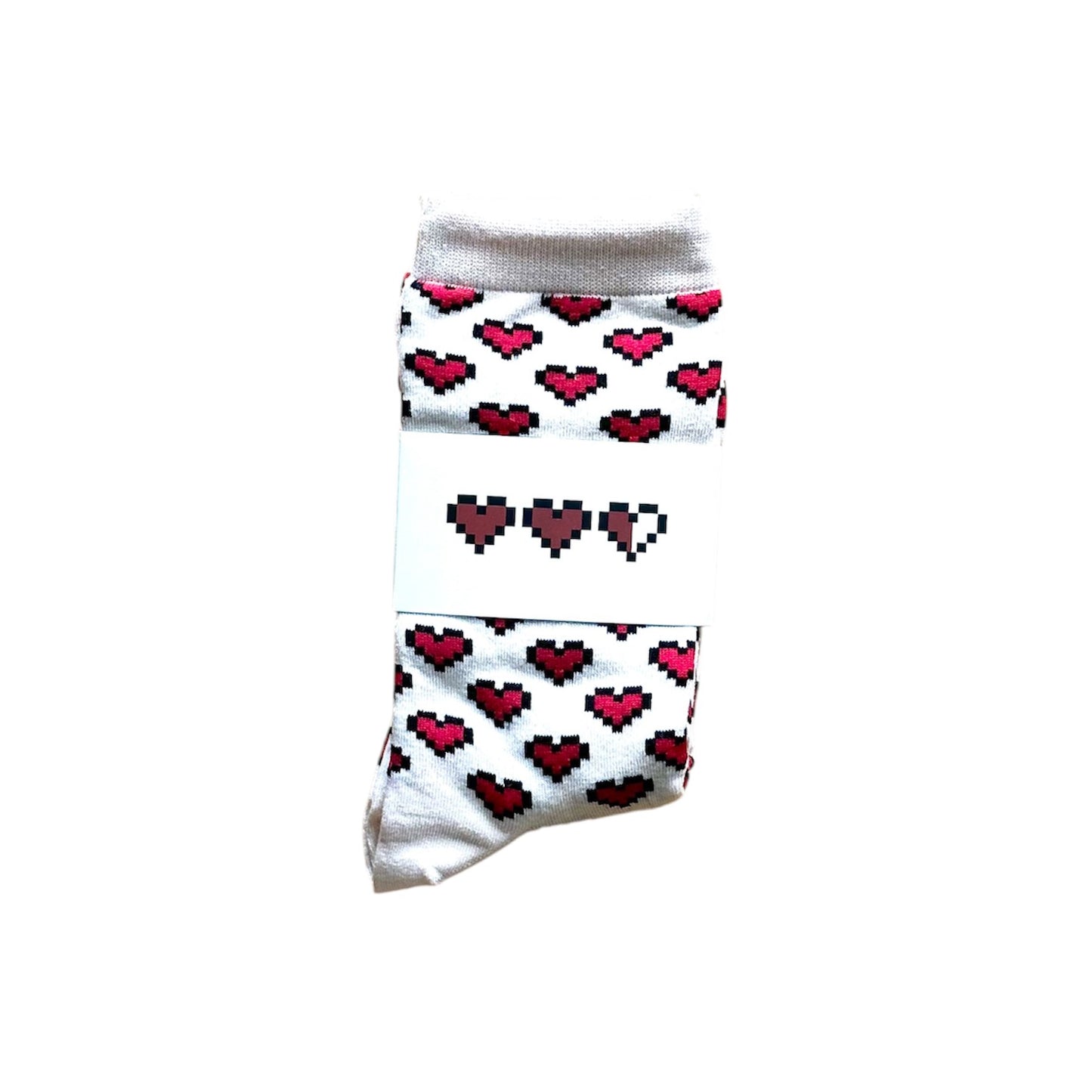 8bit Heart Socks