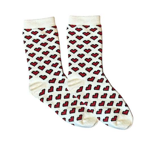 8bit Heart Socks